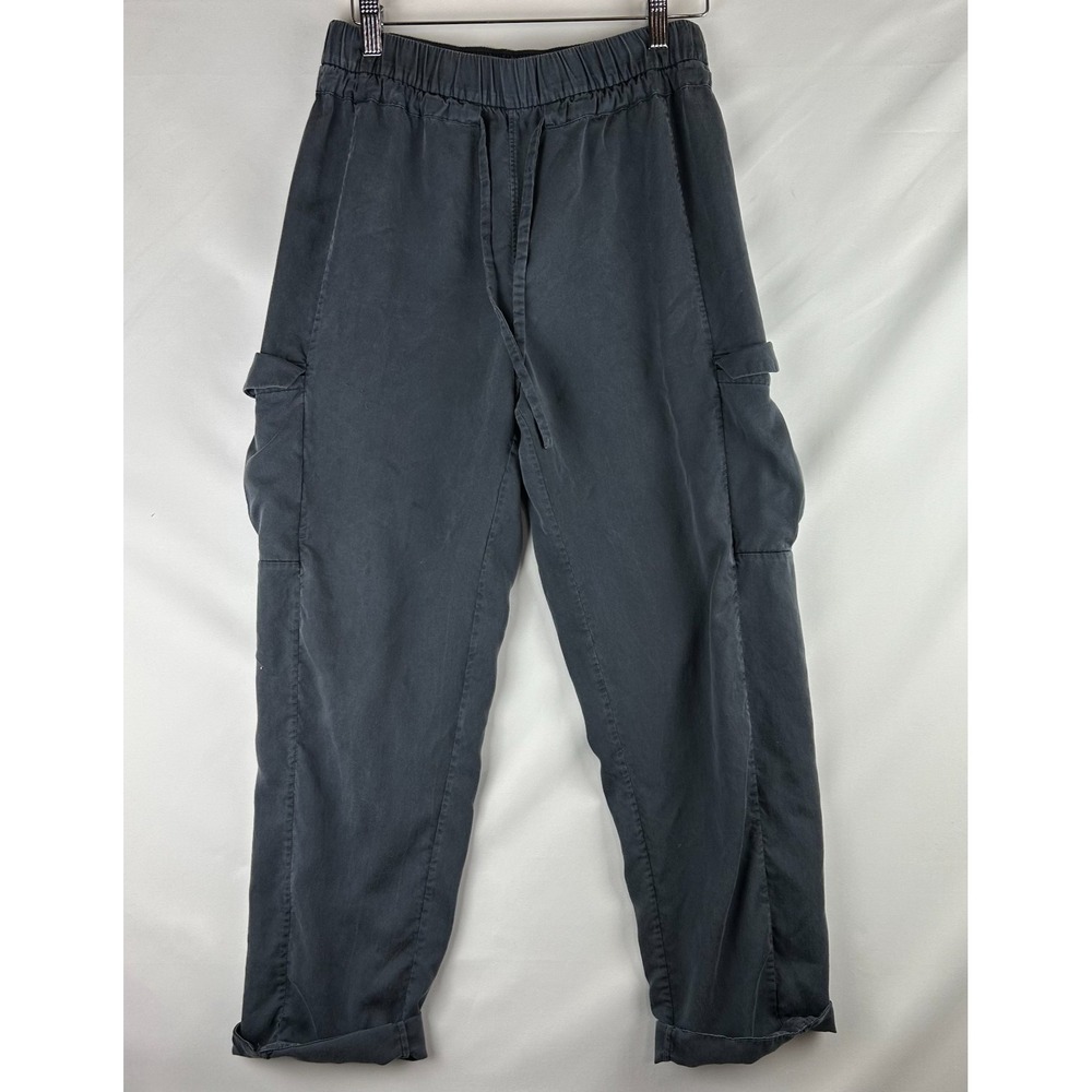 Lululemon Women's Lightweight Blue High-Rise Pants Drawstring Cargo Pockets Sz 6